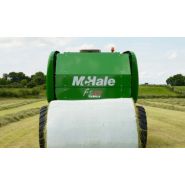 F5600 plus - presse à balle ronde avec système de liage par film - mc hale - poids 3850 kg_1