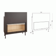 Insert large vision C-1250ES - porte guillotine - puissance 17 kW_1