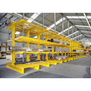 Rayonnage cantilever manuel avec bras flexibles et réglables pour charges légères - OHRA_1