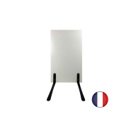 Stop trottoirs - interface plv - avec plaque pvc sur piétement métal noir effet ressorts - dimensions 106 x 60 cm_1