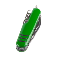 Couteau multifonctions en inox - 9 fonctions - Couleur verte - Poids 53g_1