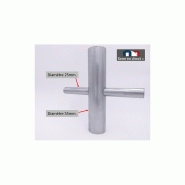 Croix pour assembler arceaux de serre et entretoises