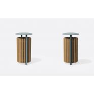 Axis - Poubelle publique Larus - Fonte et bois FSC - 110L_1