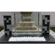 Jardin du souvenir en verre 100% personnalisable par sablage ou impression numérique - ABSOLU - Cimtéa_1