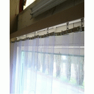 Porte à lanières transparente - lanières articulées pour entrepôts et ateliers - normes non feu, anti-UV, congélation_2