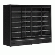 Vitrine réfrigérée combinable 4 portes - étagères profondes - 2190L - Noir | Tefcold - MDCB2500HB_1