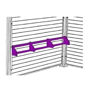 Assis-debout abris bus - aluminium brut et bois traité autoclave classe IV - Fabrication Française - L. 2250 mm_1