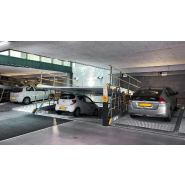 Parking mécanique à plateformes inclinées pour stationnement double niveau, faible profondeur de fosse et hauteur d'installation - Parklift 340_1