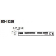 Passerelle industrielle série Ethernet - 16 ports RS-232/422/485 avec connecteurs RJ45 - Référence EKI-1526N-CE - Advantech_1