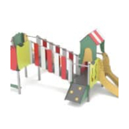 Structure pour aire de jeux - Grand Primeur LD1VT210010 - inox, planchers HPL, 1 an et plus, capacité 17 personnes_1