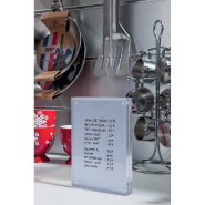 Cadre transparent magnétique en PMMA - L13xP2xH18cm - Porte-affiche aimanté_1