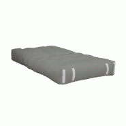 Fauteuil futon convertible HIPPO CHAIR - standard, gris - matelas 90x200 cm_1