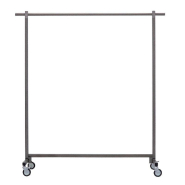 Portant droit droit L149cm + 2 rallonges 25cm - barre ronde - hauteur totale 155_1