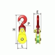 Poulie à corde ouvrante AJC - levage, traction, renvoi et Off Shore_1