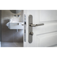 Serrure encastrable pour porte d'intérieur NF Z/BR - acier embouti - finition zinguée ou époxy noir granité - Thirard_1