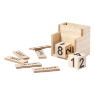 Porte-stylo en bois - calendrier perpétuel - couleur naturelle - 140g_1