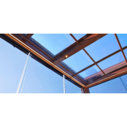 Allugarden - Pergola en aluminium design avec plaques en polycarbonate compact - personnalisable avec éclairage LED_1