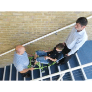 Chaise de transfert d'escalier pour PMR - légère, polyvalente et équipée de 4 roues - Evacusafe_1