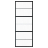 Vidaxl porte coulissante et quincaillerie verre esg/aluminium 76x205cm 3081951_1