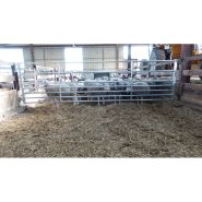 Barriere extensible autolock 7 lisses pour moutons et chevaux 4/5 m - jourdain_1