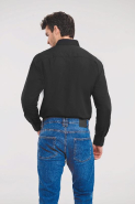 Chemise homme popeline polycoton manches longues - Réf: RU934M - tissu résistant, entretien facile, plusieurs tailles et couleurs_1