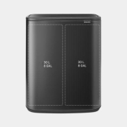 Poubelle Bo Touch Bin 2 x 30 litres - Confident Grey - Idéale pour trier les déchets et facile à déplacer_1