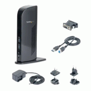 Station d'Accueil pour Ordinateur Portable USB 3.0 à  Double àÉcran avec HDMI et DVI/VGA, Hub USB-A 6x_1