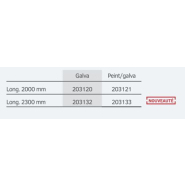 Barrière pivotante - tube vertical pour panneau de signalisation - acier galvanisé ou peint - 2000 à 2300 mm_1