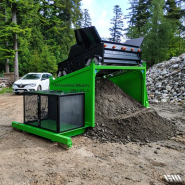 Crible stationnaire compact avec tamis de 2 à 3 m² et moteur électrique performant