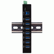 Exsys ex-11237hms hub 7 ports usb 3.2 gen 1 din-rail kit via vl811+ chipset_1
