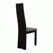 Lot de 2 chaises Soana en orme rouge - bois massif - assise garnie en tissu brun_1