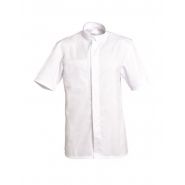Veste de cuisine manches courtes - Lucasmcp00 - SNV - col officier - 1 poche intérieure et 1 poche stylo bras_1