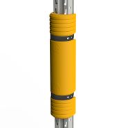 Protection de rayonnage - absorbeur de chocs en polyéthylène recyclable - 600mm x 143mm x 85mm_1