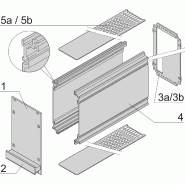 SCHROFF Frame Type Plug-In Unit PRO Kit, Perforated Covers, 1 Connector, 3 U, 21 HP, 227 mm_1