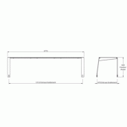 Banquette SQUARE stratifié compact_1