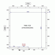 Chambre froide négative 2700X3000X2200 - 80mm Pro Line Combisteel_1
