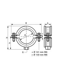 Colliers de fixation inox Walraven France - diamètre 11 à 14 mm - Bifix 1301 avec isogaine et fermeture rapide_1