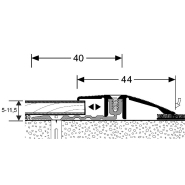 Dénivelé PPS AS - Système de barres en PVC - Marque Romus_1