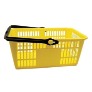 Panier libre service 15 L - rouge - anse bloquante en position verticale_1