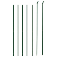 Vidaxl clôture en treillis métallique avec bride vert 2,2x10 m 154151_1