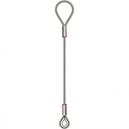 Elingue câble 1brin 1 boucle cossée/1 grande boucle Référence 4706A_1