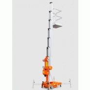 Nacelle à poussée manuelle - élévation verticale - AWP - Hauteur de travail 8m à 12m - Capacité 150kg_1