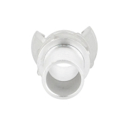 Demi-raccord symétrique avec verrou - DN 25 mm - Embout annelé Ø 30 mm - Alu_1