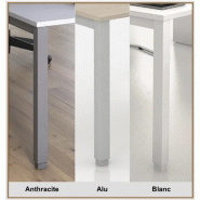 Table rectangulaire 6-8 personnes Tempo - Mobel Linea - 250, Anthracite, Chêne moyen_1