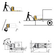 Transpalette électrique 330 K - OMG SRL - capacité 3.0 t - faible hauteur de levée avec opérateur accompagnant_1