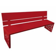 Banc public Venise - lames en bois - 1800 mm - structure en acier_1