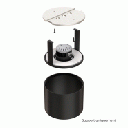 DECOCIEL Support installation saillie plafond béton - Coloris Blanc pour CANIS / DRACO / TWO - D001W - SOLUM_1