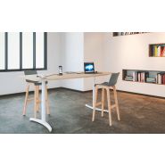 Envol - Table de réunion réglable en hauteur avec connectiques en option_1