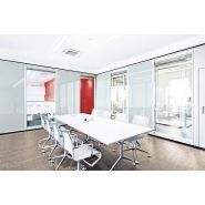 Variflex Glass - Cloisons mobiles transparentes et acoustiques - Dorma Hüppe Raumtrennsysteme GmbH + Co. KG - Largeur élément 1 250 mm_1