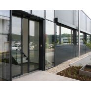 Porte automatique à rupture de pont thermique Softica - efficacité énergétique, isolation optimisée_1